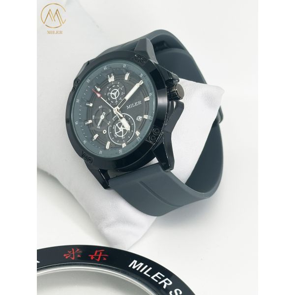 Custom Logo Minimalist Watch For Men Sport Silicone Waterproof Luminous Quartz Watches Mens Business Calendar Wrist Watches