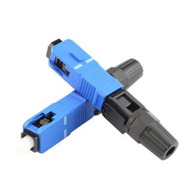 SC rápido de fibra ótica do conector de Mecahncial do cabo pendente de FTTH, campo - SC instalável LC FC G657A do conector