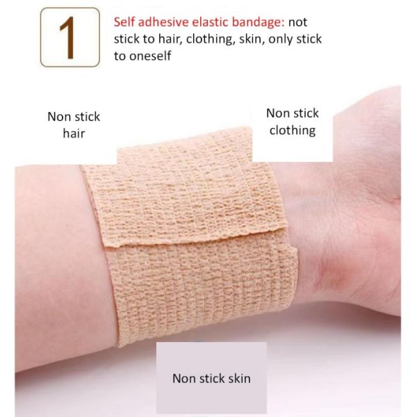 Self Adhesive Tape Protective Bandage ISO 9001 for Safety Standard Sale