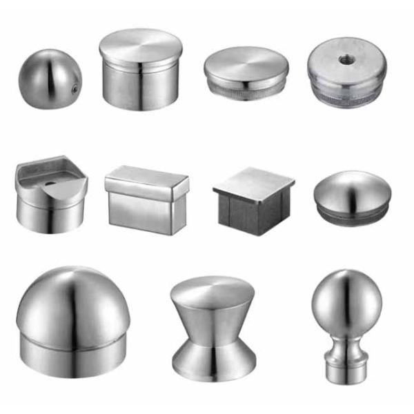 Modern Design Stainless Steel Square Tube Connector for Balcony Stairs Hotel Applications