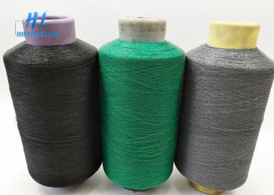 Black Grey PVC Coated Fiberglass Yarn For Weaving Fiberglass Mosquito Net