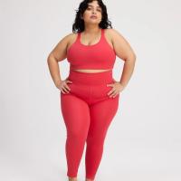 O Activewear positivo das mulheres do tamanho ajusta a roupa atlética do desgaste do Spandex do nylon