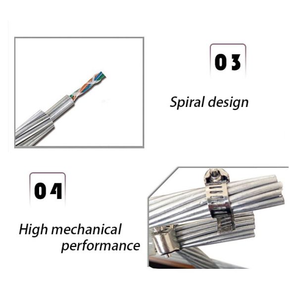 Single Mode OPGW Fiber Optic Cable 50150 Power Cable Cross Section 48Core 12Core
