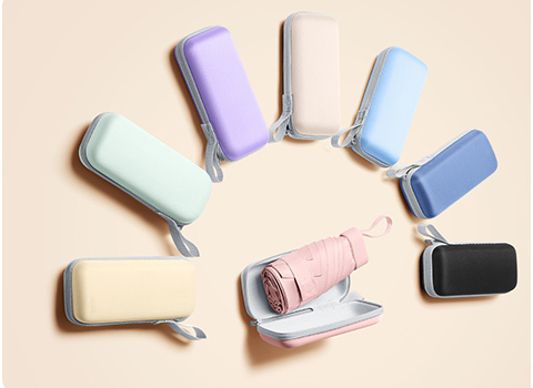 5 Folded Small Pocket Size Umbrella UV50+ UV Protection