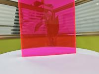6 mm de feuilles de polycarbonate rose solide pour serre