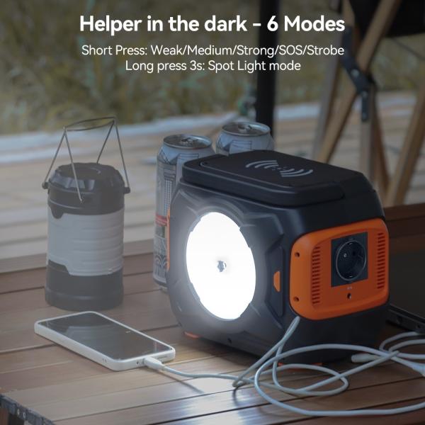 320W Outdoor Solar Power Station 4-5 Hours Full Charge Time Mutiple Charge