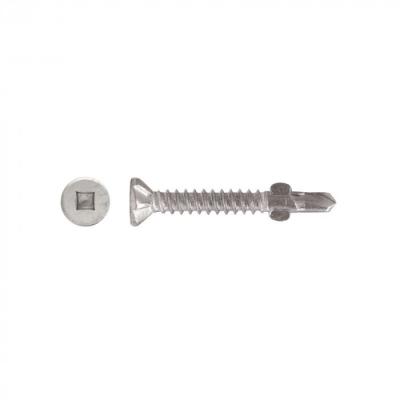 A perfuração galvanizada cabeça escareada do auto parafusa a movimentação de quadrado Wing Tip de 10G-16x45mm