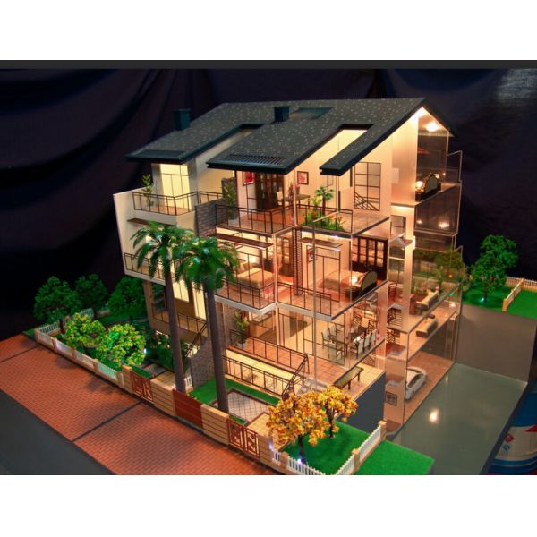 Модель 3Д, коммерчески современная модель чертежа КАД внешняя строя архитектуры