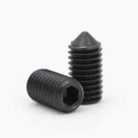 SGS Approved Grade 12.9 Black Zinc Steel Hexagon Socket Cone Point Set Screws for Secure Fastening
