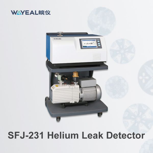 Detector de fugas de helio de pantalla táctil a color de 7 pulgadas con velocidad de detección de fugas de 5 * 10-13 Pa·m3/s