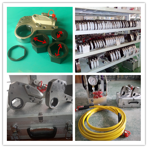 Hexagonal Cassette Open End Hydraulic Torque Wrench Aluminum Titanium Alloy