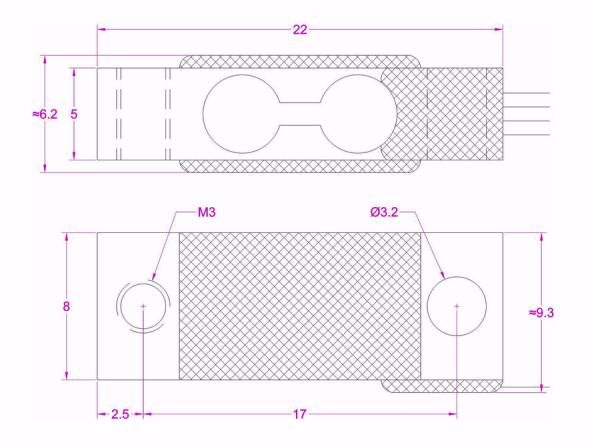 2kg weight sensor small size load sensor 2kg weight measurement unit