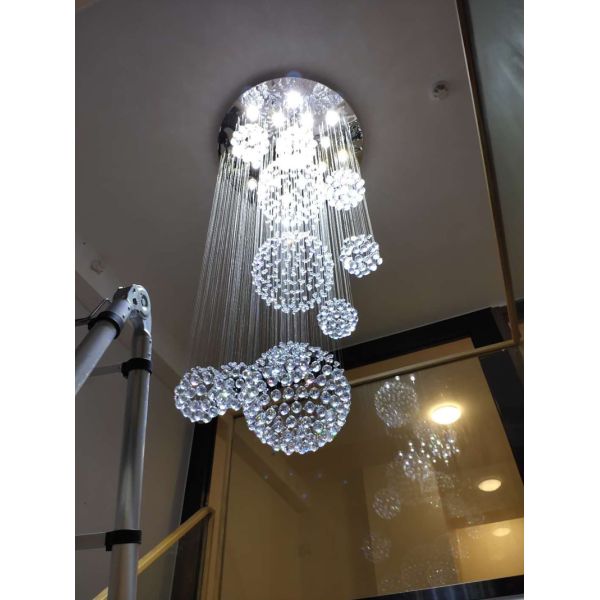 Modern Lustre Crystal Ball Design Chandelier Large Crystal Ball Chandelier(WH-NC-20)