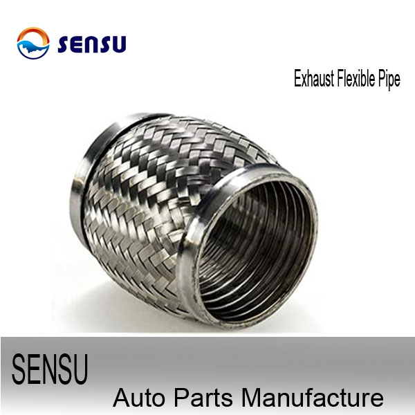 Exhaust Flexible Pipe Stainless Steel 201 Double Braids ID 45mm