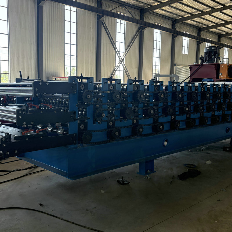 Galavnized Steel Profile Africa Popular Three Layer Roofing Sheet Roll Forming Machine 