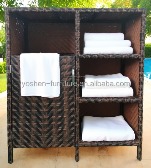 Outdoor Modern Single Hotel Towel Valet for Pool Towel Storage