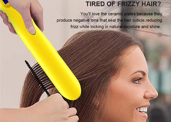 35W Adjustable Temperature Infrared Flat Iron Titanium Plate Suitable For All Hair