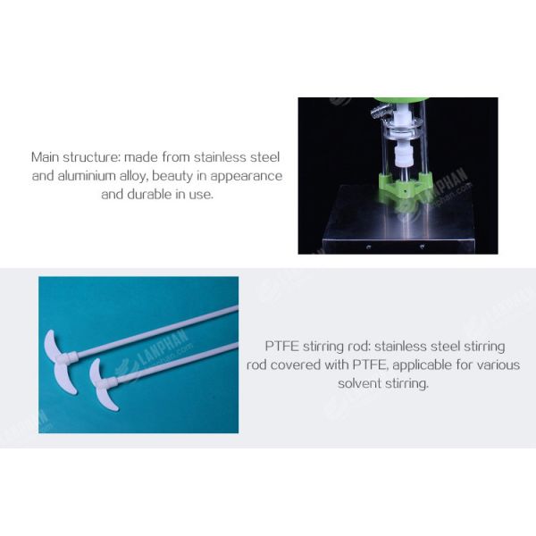 220V реактор 5 литров стеклянный выровнянный химический смешивая