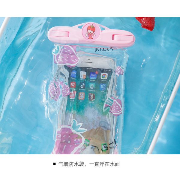 Universal Waterproof Phone Case PVC Fruit Photo Print Senstive Touch Screen