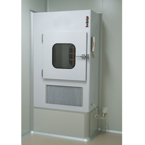 Electronic Interlock Air Shower Pass Box Powder Coated Steel Material