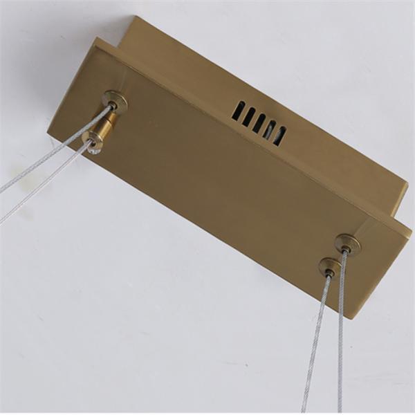 Diodo emissor de luz Aluminum+Acrylic que pendura a luz simples moderna do pendente da areia dourada