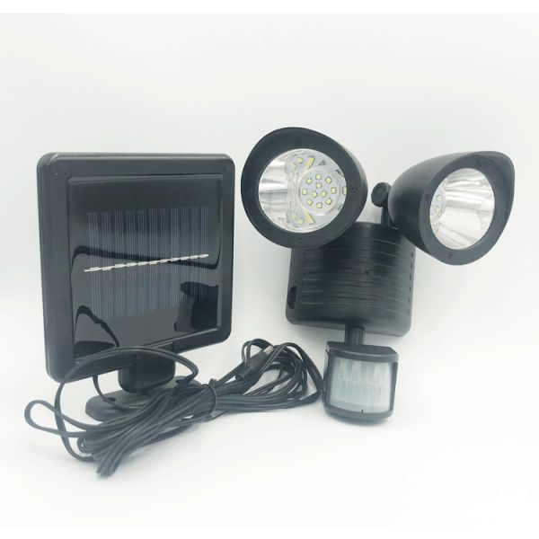 50000 Hours Lifespan 22LED Human Body Sensor Solar Security Light for Outdoor Pathway