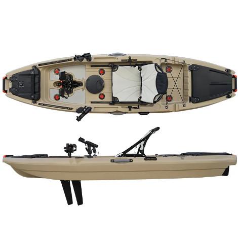 Joven PE 12 pies de recreo sentarse en la parte superior del kayak personalizado Roto moldeado kayak