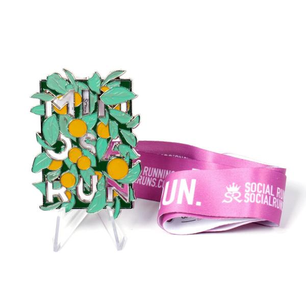 Race Metal Sports Medal Finisher 3D Commendation With Printed Ribbon