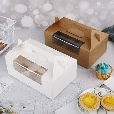 Eco Friendly Cupcakes Dessert Takeaway Boxes TUV ISO Kraft Bakery Boxes