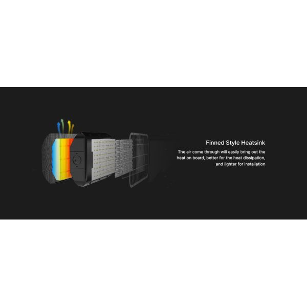 El estadio asimétrico del campo de fútbol enciende 600W la iluminación de los deportes LED