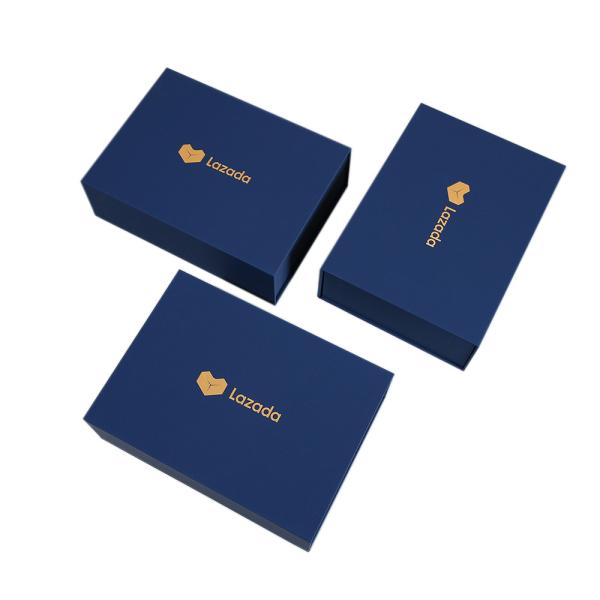 Magnético de caixa de presente de papelão preto com inserção personalizada para garrafas