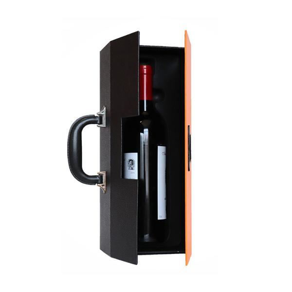 Suitcase Pu Leather Premium Gift Wine Luxuery Bottle Packaging Box Classical Red Gift Leather Wine Box