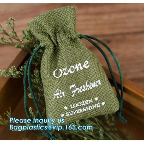 linen jewelry pouch/linen drawstring bag/jute bag,Customized hemp gift hessian jute wine drawstring packaging jute bag
