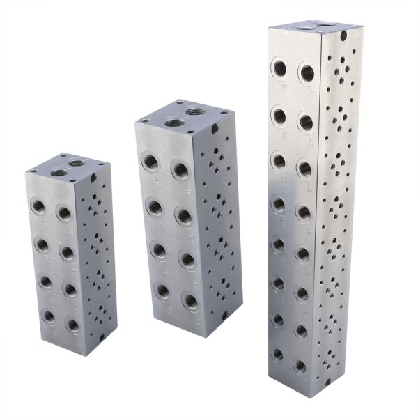 High-precision machining of aluminum hydraulic valve blocks suitable for heavy-duty equipment, ensuring pressure resistance and long service life