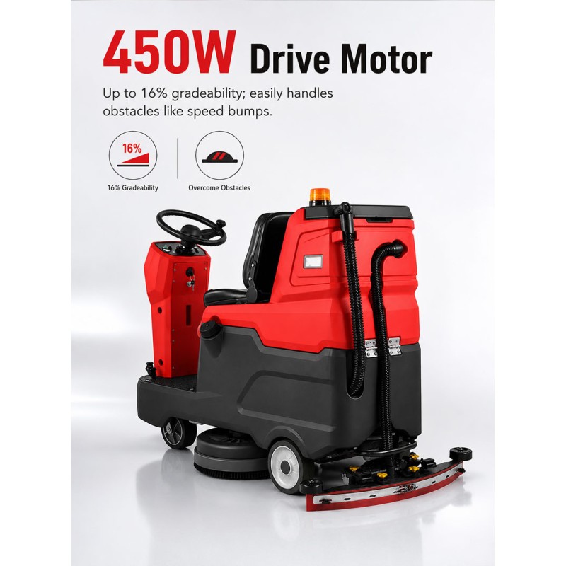 2026 New Style Concrete Warehouse Mop Cleaning Machine Automatic Micro Driving Ride on Floor Scrubber Machine