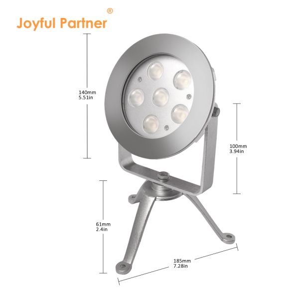 Нержавеющая сталь 316 светодиодный подводный световой тройник RGB световой тройник CE RoHS сертифицированный