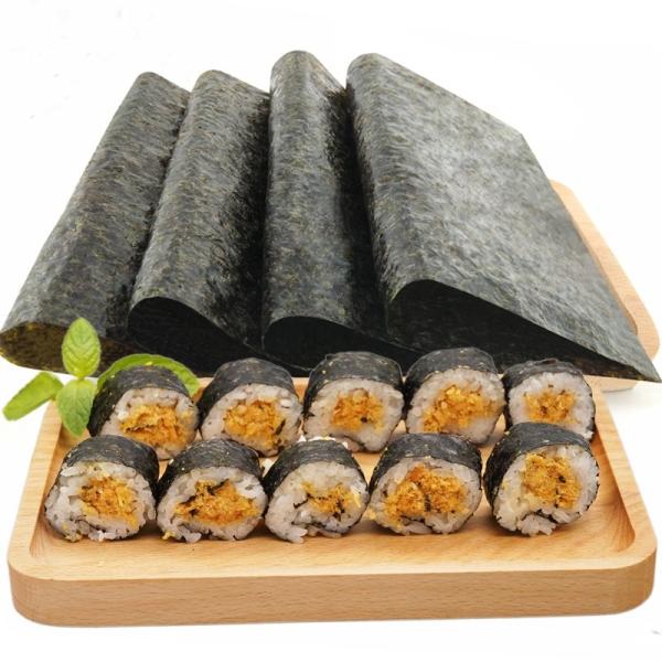 B classifica o sushi Roasted 100 folhas japonês Nori Dark Green Crispy de Yaki da alga