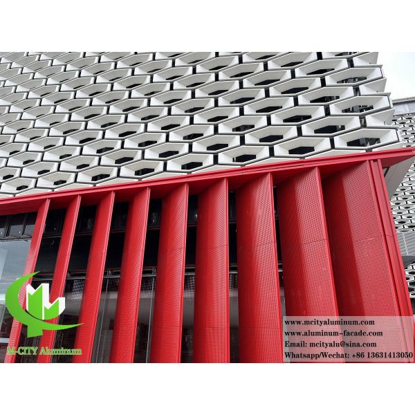 Louver feuille d'aluminium perforée métallique pour la décoration de façade d'ombrage solaire