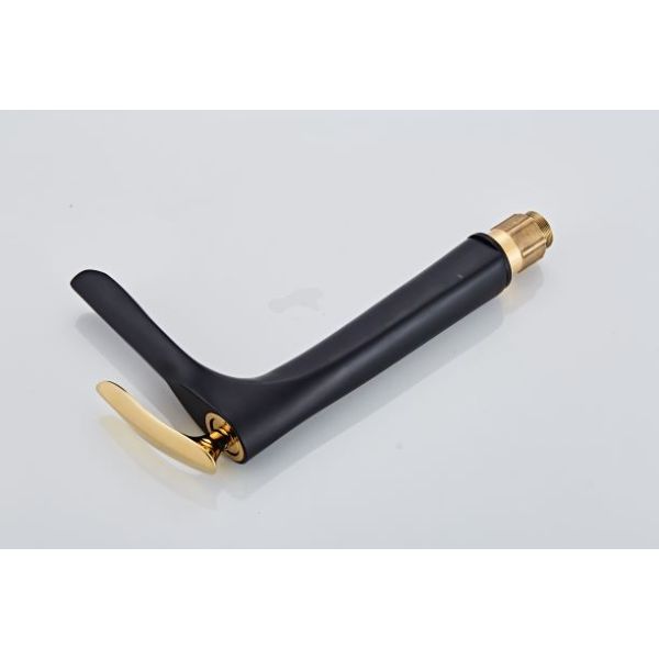 Tall Body Black Powder Coat ODM Wash Hand Basin Taps