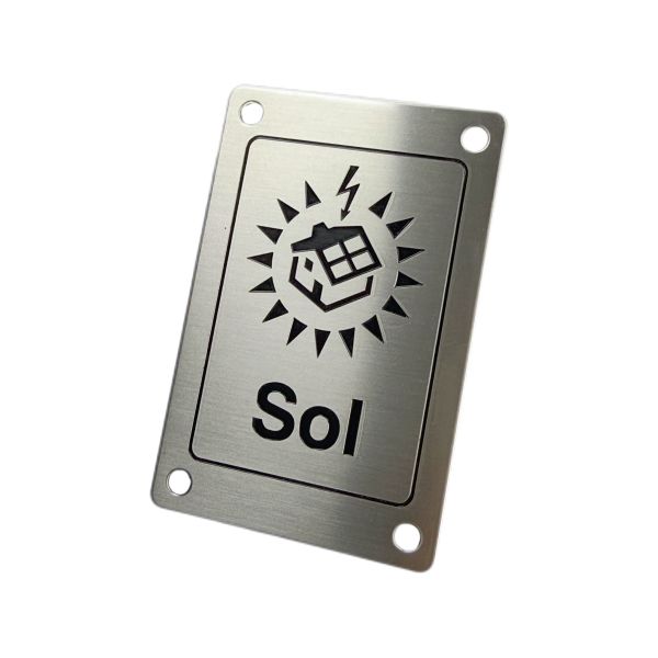 Corrosion Resistant Custom Logo Name Plates Waterproof Laser Engraved Name Plates