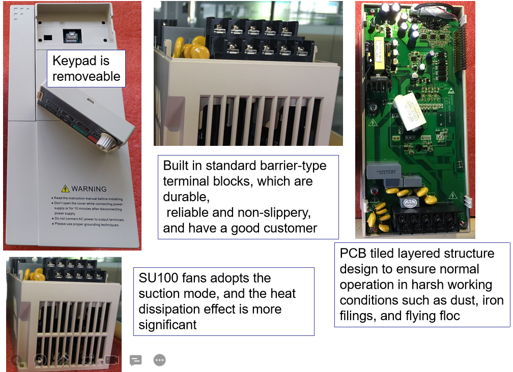SU10 SU100 4kw 400KW Solar Pump Controller VFD 220V Solar Inverter