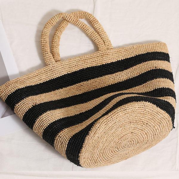 Raffia Crochet Straw Bags, Straw Bag, Crochet Bag,  Mesh Beach Bag, Crochet Purse, Raffia Tote Women Bag, Raffia Bag,  Crochet Tote, Straw Tote Bag, Handmade Bag, Summer Bag, Beach Bag,