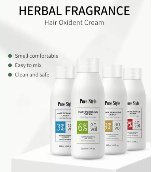100ml Oxidant Hair Developer Cream Permanent For Home Hair Coloring Bulk Wholesale OEM Hair Dye Factory
