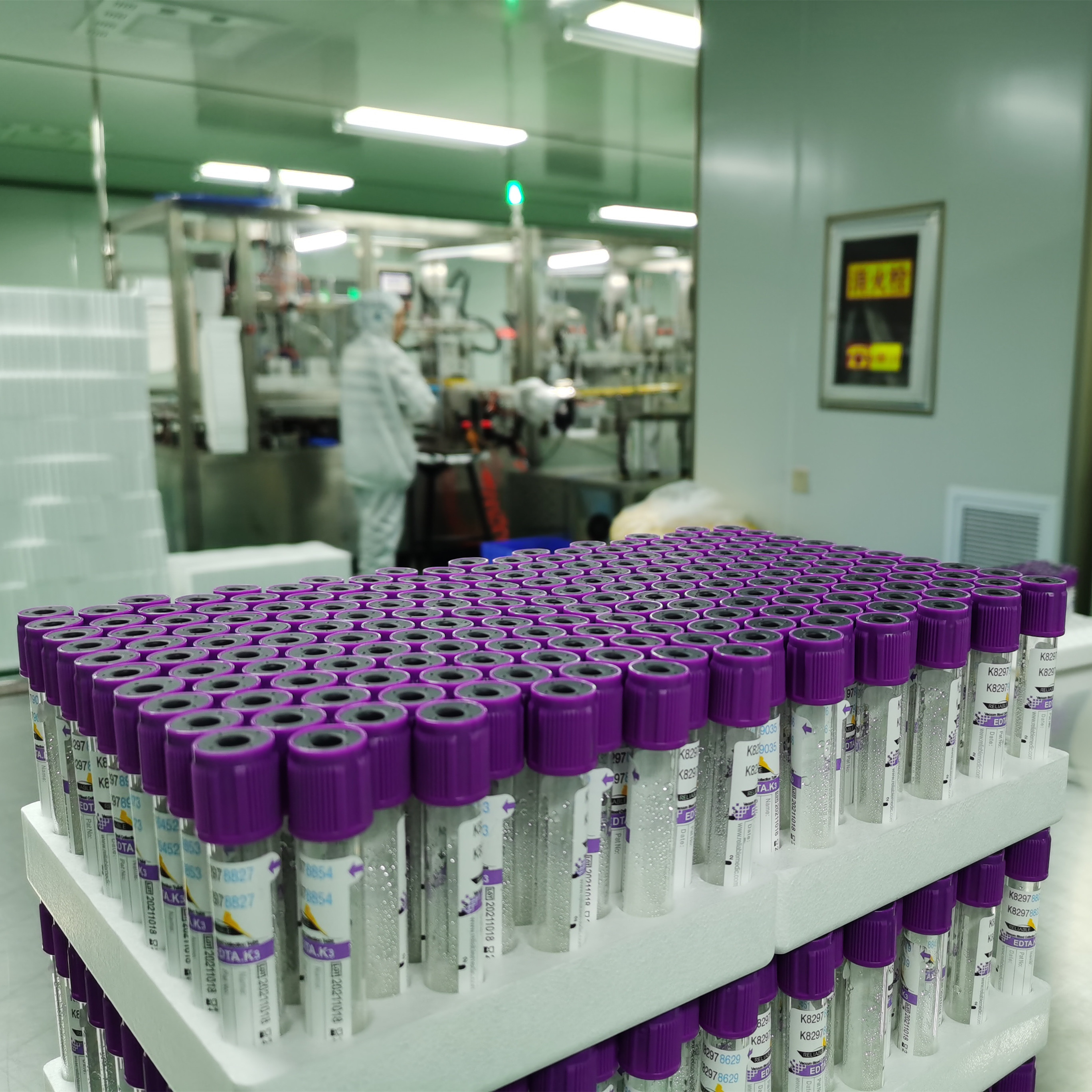 16*100 мм диаметром K2 EDTA трубка с емкостью 1ml-10ml Пластик/стекло
