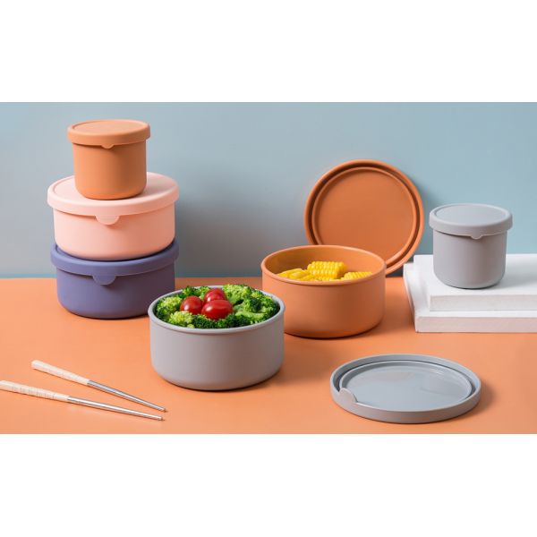 Силиконовая коробка с бэнто для детей малыши Силиконовая коробка с обедом для пищевых продуктов