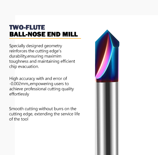 65° 2-Flute Chamfering Tool with 90° Angle Tungsten Carbide Milling Cutter for Stainless Steel