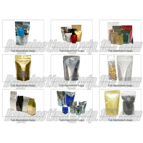 Printed Waterproof Zipper Stand Up Aluminum Foil Bag For Pet Food Laminated Bags, Polypropylene Pouches, Aluminum Foil B