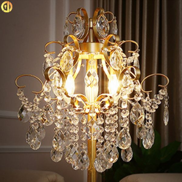 Лампа пола Nordic украшения Кристл современная для дома виллы крытого E14