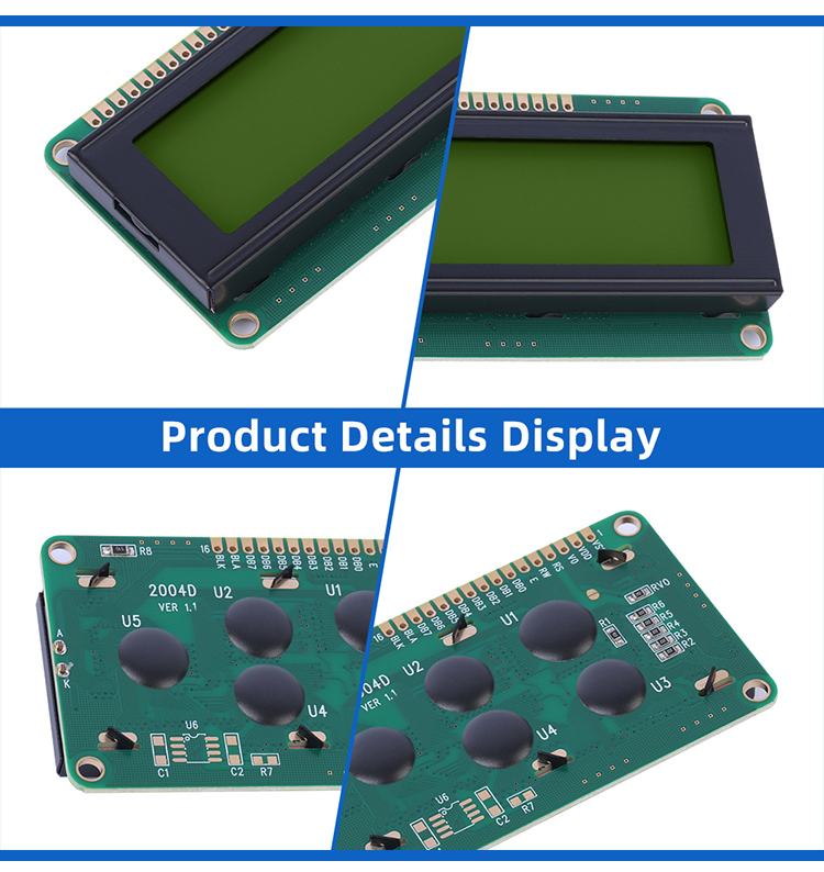 European Yellow Green Film 2004D 4*20 Standard Universal Interface ST7066U High Quality LCD Screen