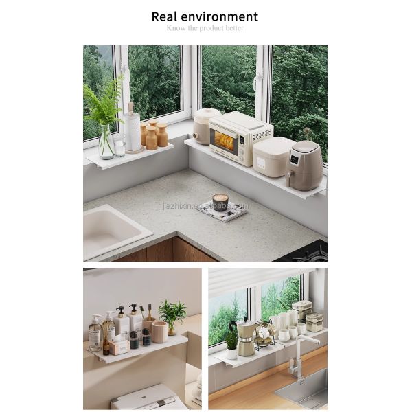 Household Non-magnetic Punch-free Extended Version Kitchen Bathroom Sink Desktop Balcony Multi-functional Widened Storage Rack